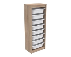 ΣΥΡΤΑΡΙΕΡΑ SANI HM18201.03 ΜΕΛΑΜΙΝΗ SONAMA-ΛΕΥΚΑ ΣΥΡΤΑΡΙΑ P.E. 45,5x29,6x118,5Υεκ
