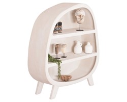 ΡΑΦΙΕΡΑ ΣΕΙΡΑ SANTORINI HM18060.01 MDF ΣΕ ΥΠΟΛΕΥΚΟ ΧΡΩΜΑ 120x38x133Υεκ.