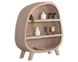 ΡΑΦΙΕΡΑ ΣΕΙΡΑ SANTORINI HM18060.02 MDF ΣΕ ΚΑΦΕ ΧΡΩΜΑ 120x38x133Υεκ.