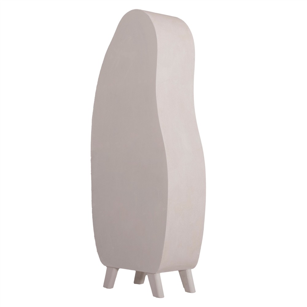 ΡΑΦΙΕΡΑ ΣΕΙΡΑ SANTORINI HM18067 MDF ΣΕ ΥΠΟΛΕΥΚΟ ΧΡΩΜΑ 80x38x196Υεκ.