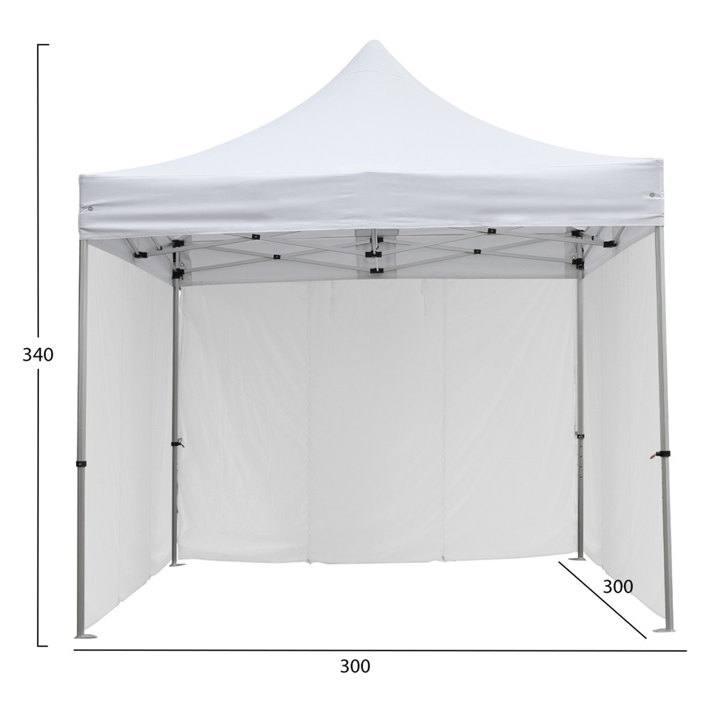 GAZEBO ΕΠΑΓΓΕΛΜΑΤΙΚΟ ΒΑΡΕΩΣ ΤΥΠΟΥ CRESSEN HM21097.01 ΠΤΥΣΣΟΜΕΝΟ ΑΛΟΥΜΙΝΙΟΥ 3x3x3,4Yεκ