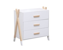 ΣΥΡΤΑΡΙΕΡΑ ΠΑΙΔΙΚH PASCHAL HM2493.03 ΜΕΛΑΜΙΝΗ-ΞΥΛΟ ΠΕΥΚΟΥ 76x40x80.5Υεκ