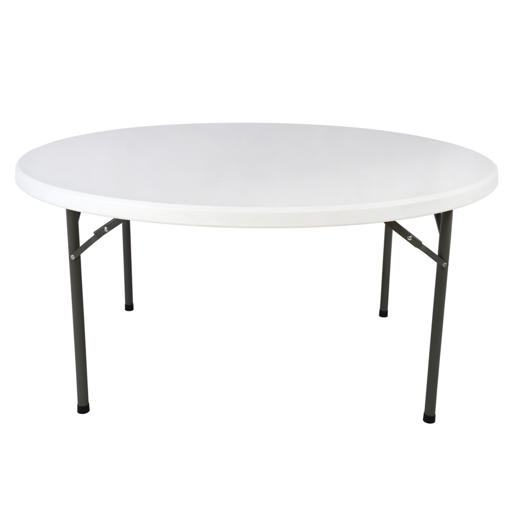 ΤΡΑΠΕΖΙ CATERING-ΣΥΝΕΔΡΙΟΥ HM5043 Φ152Χ74εκ ΠΤΥΣΣΟΜΕΝΟ ΣΤΡΟΓΓΥΛΟ