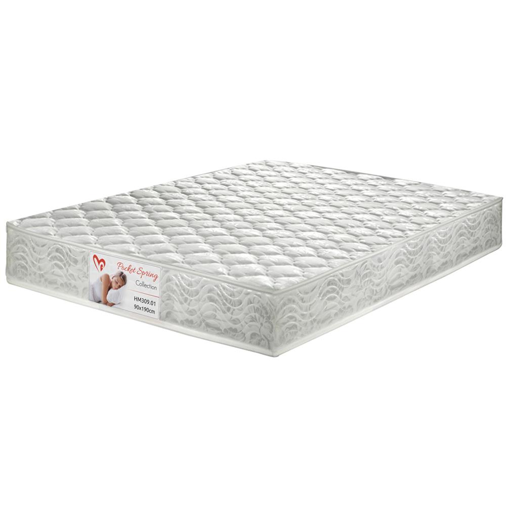 ΣΤΡΩΜΑ POCKET SPRING ΔΙΠΛΟ 160x200 ΔΙΠΛΗΣ ΟΨΗΣ HM309.06