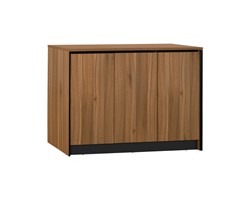 ΝΤΟΥΛΑΠΙ ΓΡΑΦΕΙΟΥ SUPREME HM2357 ΜΕΛΑΜΙΝΗ ΣΕ HONEY OAK & ΓΚΡΙ 120x40x80Υεκ.