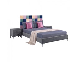 ΣΕΤ ΚΡΕΜΑΤΟΚΑΜΑΡΑΣ 3 ΤΜΧ ΒΕΛΟΥΔΟ ΓΚΡΙ COLOR PATTERN HM11260