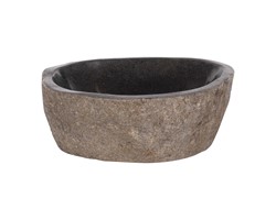 ΝΙΠΤΗΡΑΣ STONE SINK ΛΑΞΕΥΜΕΝΗ ΠΕΤΡΑ ΓΚΡΙ ΧΡΩΜΑ 40x40x20Yεκ.HM7807