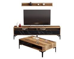 ΣΥΝΘΕΣΗ ΣΑΛΟΝΙΟΥ ΜΕΛΑΜΙΝΗΣ 2ΤΜΧ ΚΑΡΥΔΙ-BLACK MARBLE HM11855.01