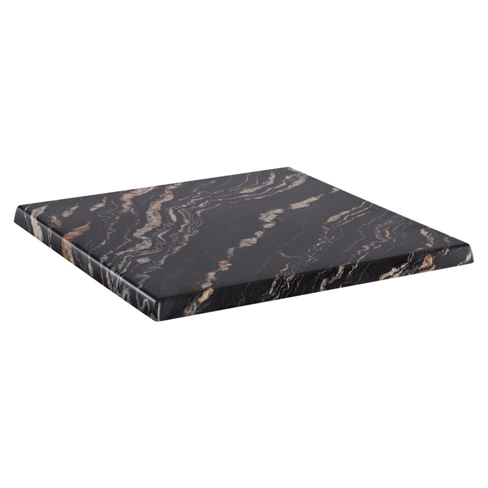ΕΠΙΦΑΝΕΙΑ ΤΡΑΠΕΖΙΟΥ WERZALIT 80Χ80Χ3.5εκ. BLACK GOLD MARBLE HM5231.15