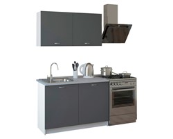 ΣΥΝΘΕΣΗ ΚΟΥΖΙΝΑΣ BLAINE ΜΕΛΑΜΙΝΗ ΓΚΡΙ HM2439.10 120x46-29,2εκ.