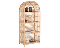 ΒΙΒΛΙΟΘΗΚΗ SIMOK HM9552 ΑΠΟ ΦΥΣΙΚΟ RATTAN ΣΕ ΦΥΣΙΚΟ ΧΡΩΜΑ 80x40x182Υεκ.