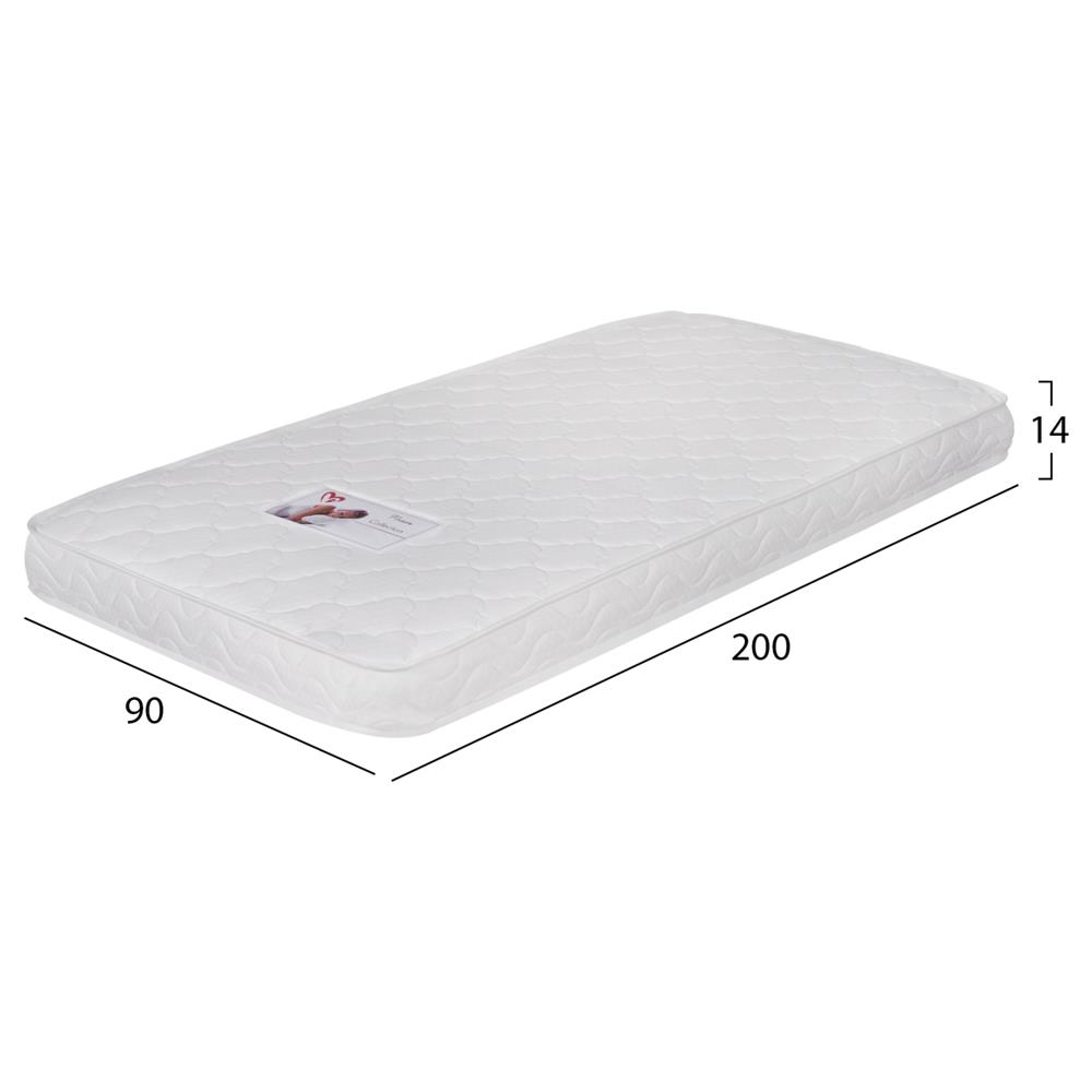 ΣΤΡΩΜΑ ΑΦΡΟΥ ΧΩΡΙΣ ΕΛΑΤΗΡΙΑ JORDY 90X200x15Y-- HM374.10  (ROLL PACKING) ΛΕΥΚΟ