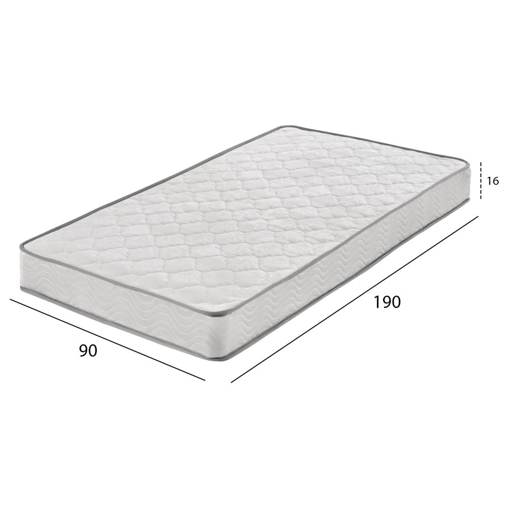 ΣΤΡΩΜΑ CONTINUOUS SPRING ΧΑΜΗΛΗ ΣΟΥΣΤΑ ΜΟΝΗΣ ΟΨΗΣ HM671.01 90x190x16 εκ.