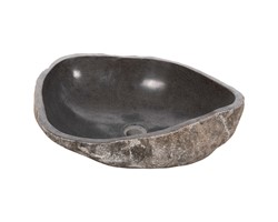 ΝΙΠΤΗΡΑΣ STONE SINK ΛΑΞΕΥΜΕΝΗ ΠΕΤΡΑ ΓΚΡΙ ΑΠΟΧΡΩΣΗ HM4193 55x44x16Υ εκ.
