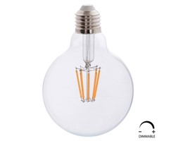 ΛΑΜΠΤΗΡΑΣ GLOBO LED FILAMENT 8W E27 2700K ΔΙΑΦΑΝΟΣ DIMMABLE HM4050.01