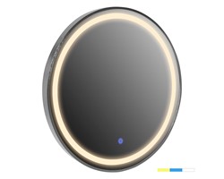 ΚΑΘΡΕΠΤΗΣ ΤΟΙΧΟΥ ΣΤΡΟΓΓΥΛΟΣ HM9580.40 ΑΛΟΥΜΙΝΙΟ ΣΕ ΓΚΡΙ-ΦΩΤΙΣΜΟΣ LED Φ60x3εκ.