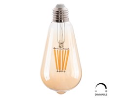 ΛΑΜΠΤΗΡΑΣ HM4188.02 LED FILAMENT 8W E27 DIMMABLE 3000K GOLD