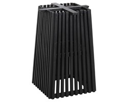 ΒΑΣΗ ΤΡΑΠΕΖΙΟΥ ΕΣΩΤ.ΧΩΡΟΥ ΤΕΤΡΑΓΩΝΗ FRANTZ HM9460.12 ΞΥΛΟ MINDI ΣΕ ΜΑΥΡΟ 45x45x73Y εκ.