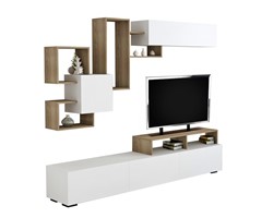 ΣΥΝΘΕΣΗ ΤΗΛΕΟΡΑΣΗΣ DONOVAN HM8944.11 ΜΕΛΑΜΙΝΗ ΣΕ ΦΥΣΙΚΟ-ΛΕΥΚΟ 210x35,8x46,8Υεκ.