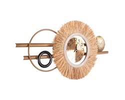 ΡΟΛΟΙ ΤΟΙΧΟΥ HM4200 ΜΕΤΑΛΛΟ & ΙΝΕΣ RAFFIA ΣΕ ΓΗΙΝΑ ΧΡΩΜΑΤΑ 100x49Υεκ.