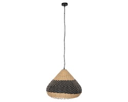 ΦΩΤΙΣΤΙΚΟ ΟΡΟΦΗΣ ΚΡΕΜΑΣΤΟ HM4354 ΦΥΣΙΚΟ RAΤΤΑΝ-PAPER ROPE-ΦΥΣΙΚΟ&ΜΑΥΡΟ Φ54x42-145Υεκ.