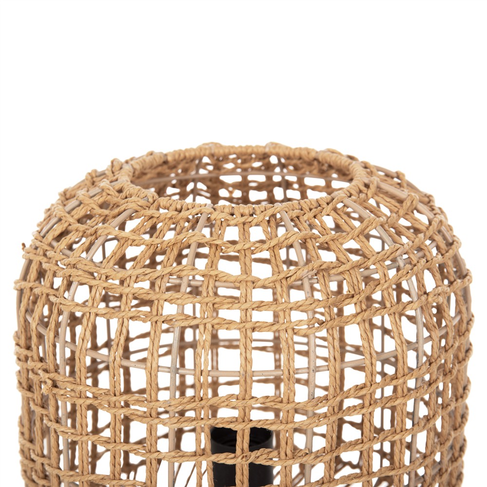 ΦΩΤΙΣΤΙΚΟ ΔΑΠΕΔΟΥ HM4359 ΜΕΤΑΛΛΟ-PAPER ROPE ΣΕ ΚΑΦΕ-2 ΛΑΜΠΕΣ Φ25x78,5Υεκ.