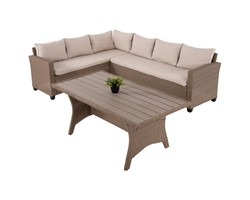 ΣΕΤ ΣΑΛΟΝΙ ΓΩΝΙΑ & ΤΡΑΠΕΖΙ CARSON HM6078.02 ΜΟΚΑ ΣΥΝΘ.RATTAN-ΜΑΞΙΛΑΡΙΑ