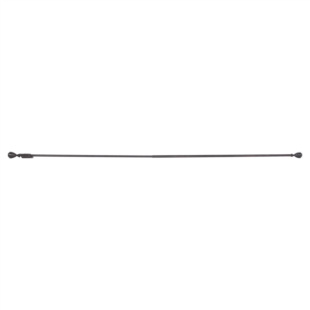 ΚΟΥΡΤΙΝΟΞΥΛΟ 110-210cm HM11280.03 ΜΕΤΑΛΛΙΚΟ ΠΤΥΣ/ΝΟ ΜΑΥΡΟ ΚΟΚΚΙΝΟ ΚΩΝΟΣ Ε-0316