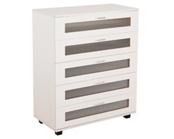 ΣΥΡΤΑΡΙΕΡΑ ΜΕΛΑΜΙΝΗΣ THORGAN HM9881.03 5 ΣΥΡΤΑΡΙΑ-ΛΕΥΚΟ ΧΡΩΜΑ 80Χ40Χ100Υεκ