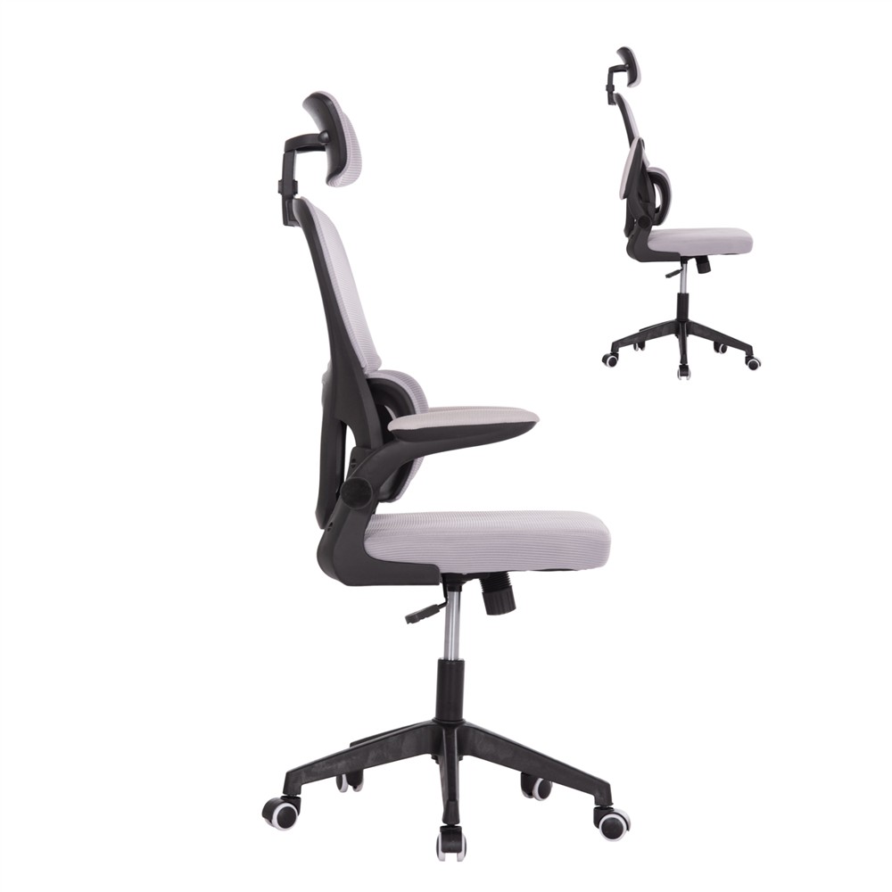 ΚΑΡΕΚΛΑ ΓΡΑΦΕΙΟΥ BASTON HM18236.02 ΓΚΡΙ MESH & ΜΑΥΡΟ PP ΣΚΕΛΕΤΟΣ 64x60x127Υεκ.