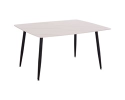 ΤΡΑΠΕΖΙ RAVEN HM18149.01 ΚΕΡΑΜΙΚΟ TOP ΜΕ ΟΨΗ ΛΕΥΚΟ ΜΑΡΜΑΡΟ 140x80x74Υεκ.
