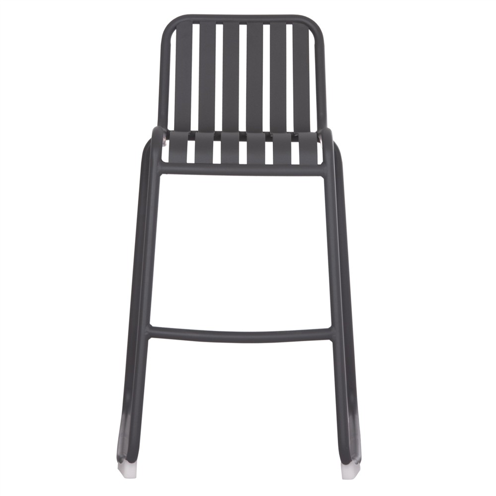 ΣΚΑΜΠΟ ΜΠΑΡ ΑΛΟΥΜΙΝΙΟΥ RACHEL HM6341.01 ΓΚΡΙ 47x56,5x98,5Υεκ.
