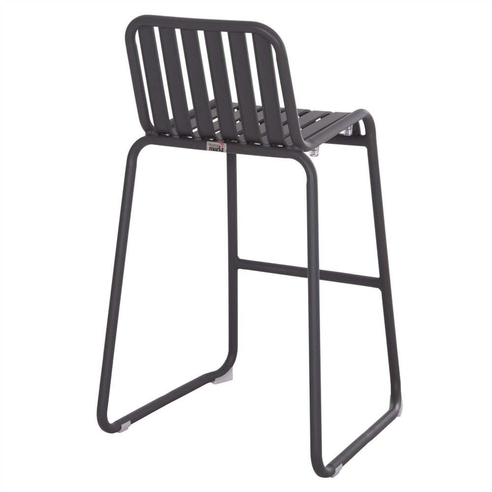 ΣΚΑΜΠΟ ΜΠΑΡ ΑΛΟΥΜΙΝΙΟΥ RACHEL HM6341.01 ΓΚΡΙ 47x56,5x98,5Υεκ.