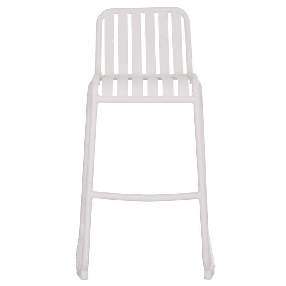 ΣΚΑΜΠΟ ΜΠΑΡ ΑΛΟΥΜΙΝΙΟΥ RACHEL HM6341.02 ΛΕΥΚΟ 47x56,5x98,5Υεκ.