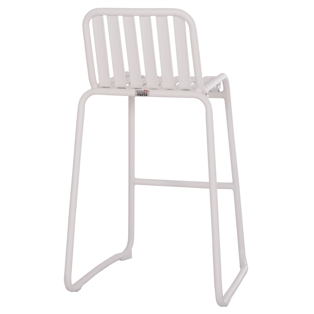 ΣΚΑΜΠΟ ΜΠΑΡ ΑΛΟΥΜΙΝΙΟΥ RACHEL HM6341.02 ΛΕΥΚΟ 47x56,5x98,5Υεκ.
