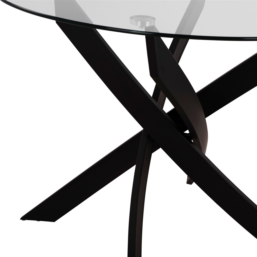 ΣΕΤ ΤΡΑΠΕΖΑΡΙΑΣ 5ΤΜΧ LADY HM21199.01 ΓΥΑΛΙ--ΜΕΤΑΛΛΟ ΣΕ ΜΑΥΡΟ & ΒΕΛΟΥΔΟ ΓΚΡΙ