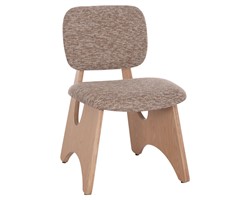 ΚΑΡΕΚΛΑ ΤΡΑΠΕΖΑΡΙΑΣ BELLISI HM18248.01 ΚΑΦΕ ΥΦΑΣΜΑ-PLYWOOD ΧΡΩΜΑ ΔΡΥΟΣ 53x56x78Υεκ.