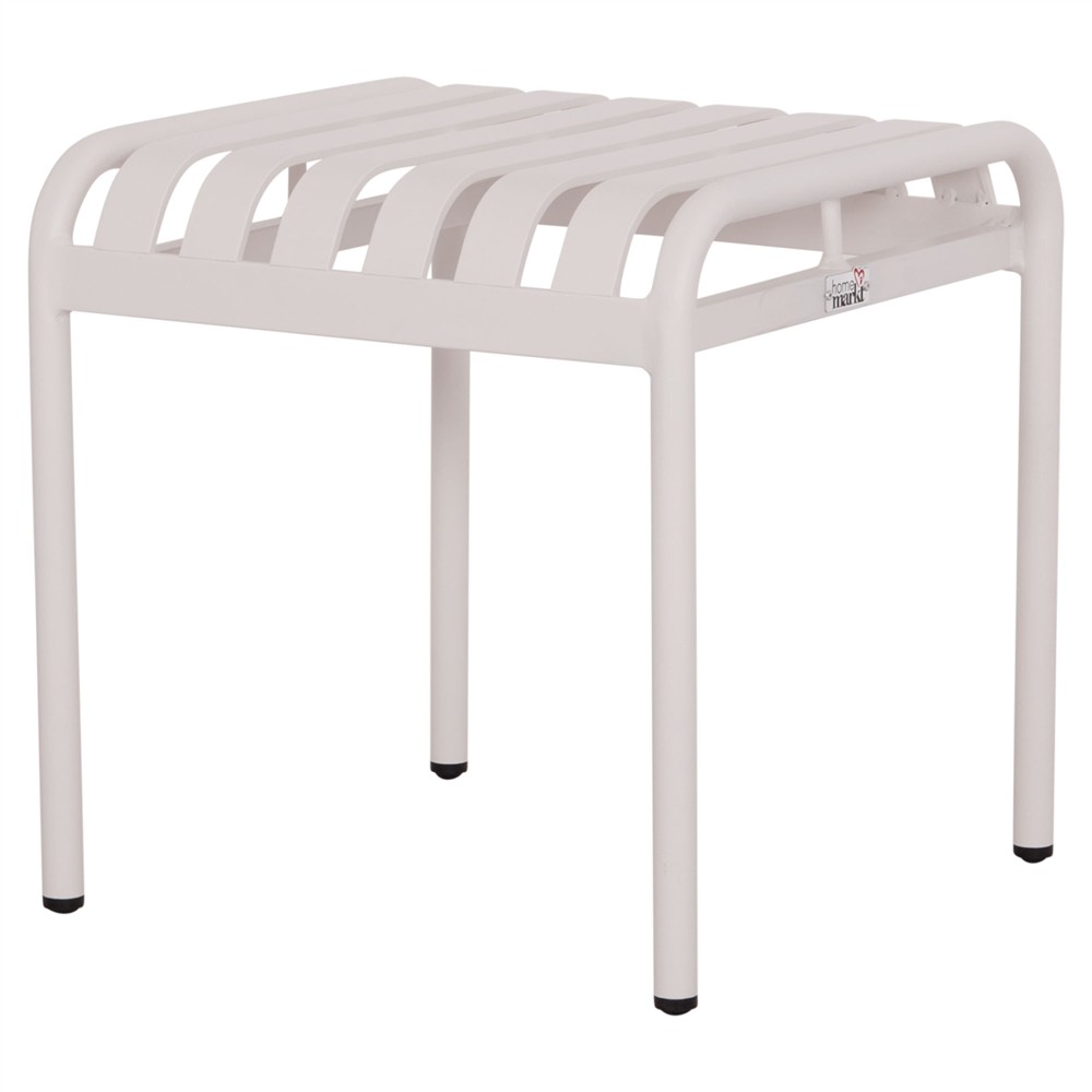 ΣΚΑΜΠΟ ΑΛΟΥΜΙΝΙΟΥ RACHEL HM6340.02 ΛΕΥΚΟ 45x45x46Υεκ.