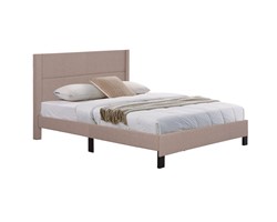 ΚΡΕΒΑΤΙ TRILLOP HM666.15 ΜΠΕΖ ΥΦΑΣΜΑ ΓΙΑ ΣΤΡΩΜΑ 160X200εκ.