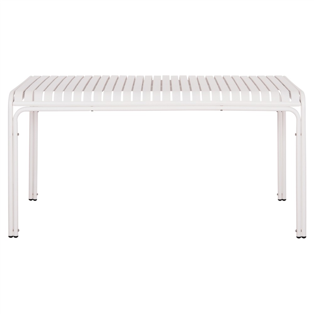 ΤΡΑΠΕΖΙ ΑΛΟΥΜΙΝΙΟΥ RACHEL HM6339.02 ΛΕΥΚΟ 150x80x75Υεκ.