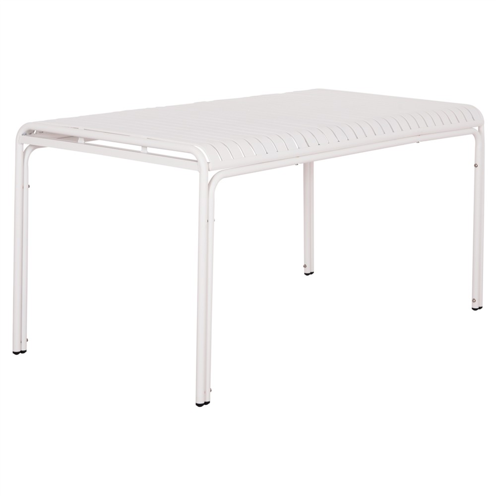 ΤΡΑΠΕΖΙ ΑΛΟΥΜΙΝΙΟΥ RACHEL HM6339.02 ΛΕΥΚΟ 150x80x75Υεκ.
