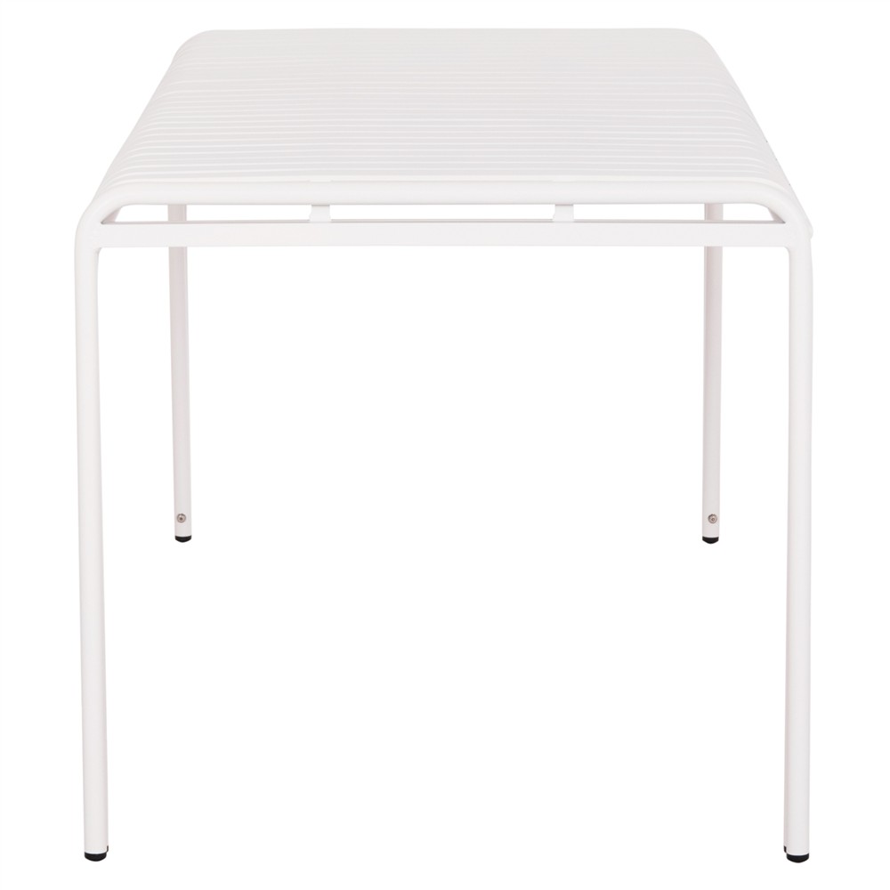 ΤΡΑΠΕΖΙ ΑΛΟΥΜΙΝΙΟΥ RACHEL HM6339.02 ΛΕΥΚΟ 150x80x75Υεκ.