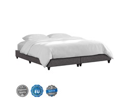 ΥΠΟΣΤΡΩΜΑ/ΚΡΕΒΑΤΙ KING-SIZE SIGGY HM21218 ΓΚΡΙ ΥΦΑΣΜΑ--ΓΙΑ 180x200εκ.