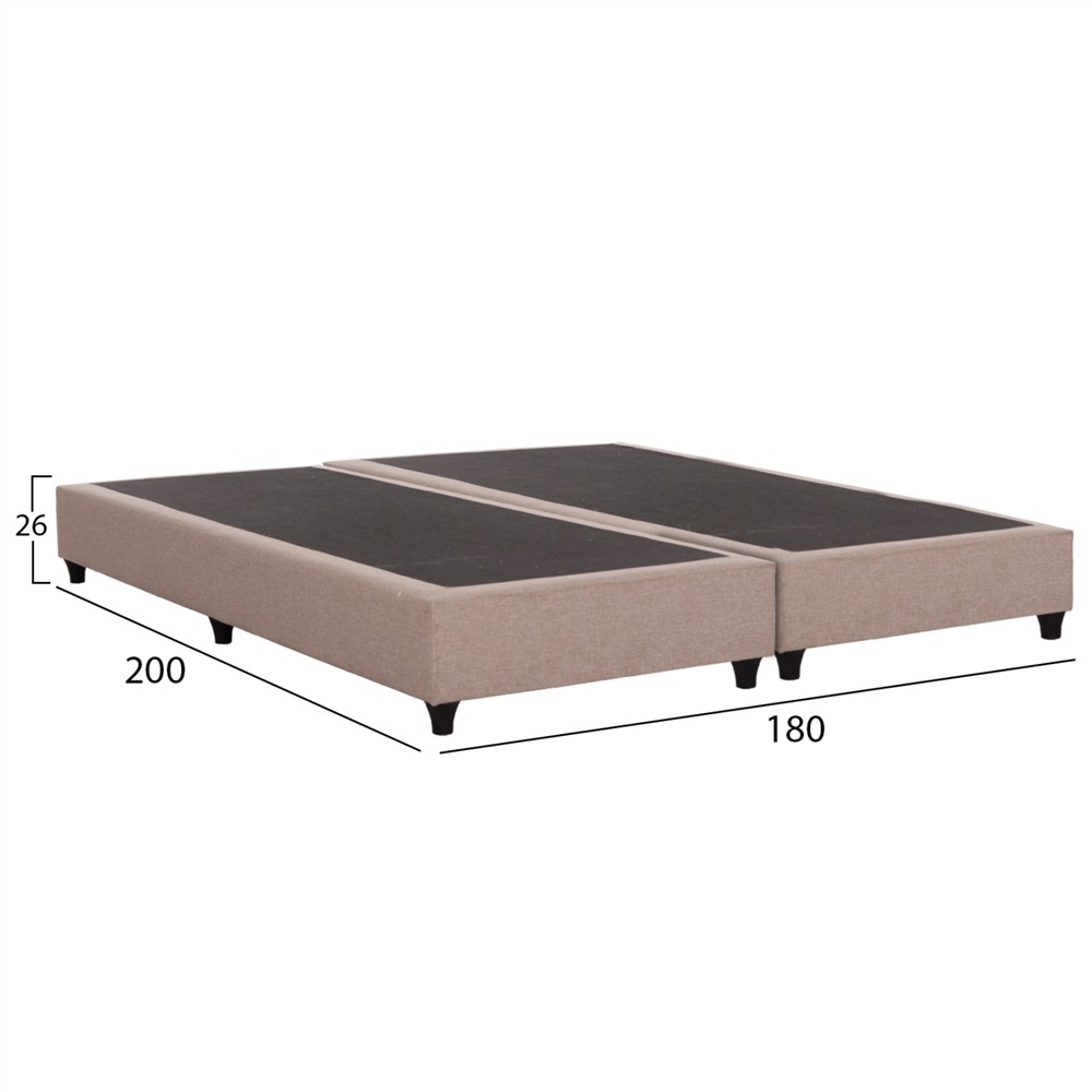 ΥΠΟΣΤΡΩΜΑ/ΚΡΕΒΑΤΙ KING-SIZE SIGGY HM21218.01 ΜΠΕΖ ΥΦΑΣΜΑ--ΓΙΑ 180x200εκ.