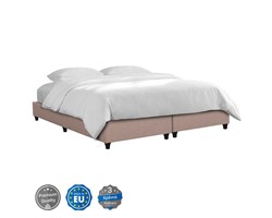 ΥΠΟΣΤΡΩΜΑ/ΚΡΕΒΑΤΙ KING-SIZE SIGGY HM21218.01 ΜΠΕΖ ΥΦΑΣΜΑ--ΓΙΑ 180x200εκ.