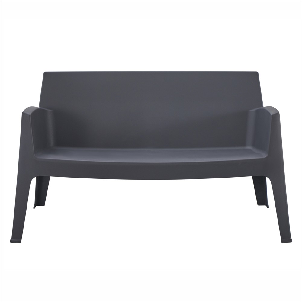 ΚΑΝΑΠΕΣ 2-ΘΕΣΙΟΣ ΠΟΛΥΠΡΟΠΥΛΕΝΙΟΥ SLEEK HM6366.10 ΧΡΩΜΑ ΓΚΡΙ 133x68x73Υεκ.