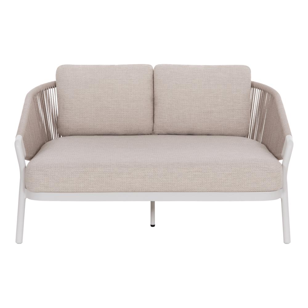 DAYBED ΣΕΙΡΑ XANTION HM6474.02 ΛΕΥΚΟ ΑΛΟΥΜΙΝΙΟ--ΣΧΟΙΝΙ--OLEFIN 157x147x88Υεκ