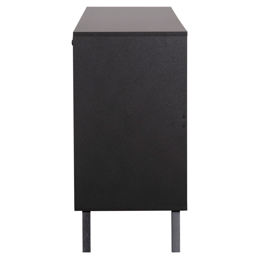 ΜΠΟΥΦΕΣ ΜΕΛΑΜΙΝΗΣ KRUDEN HM9446.11 ΜΑΥΡΟ-ΦΥΣΙΚΟ 180x40x78.6Υεκ.