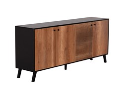 ΜΠΟΥΦΕΣ ΜΕΛΑΜΙΝΗΣ KRUDEN HM9446.11 ΜΑΥΡΟ-ΦΥΣΙΚΟ 180x40x78.6Υεκ.