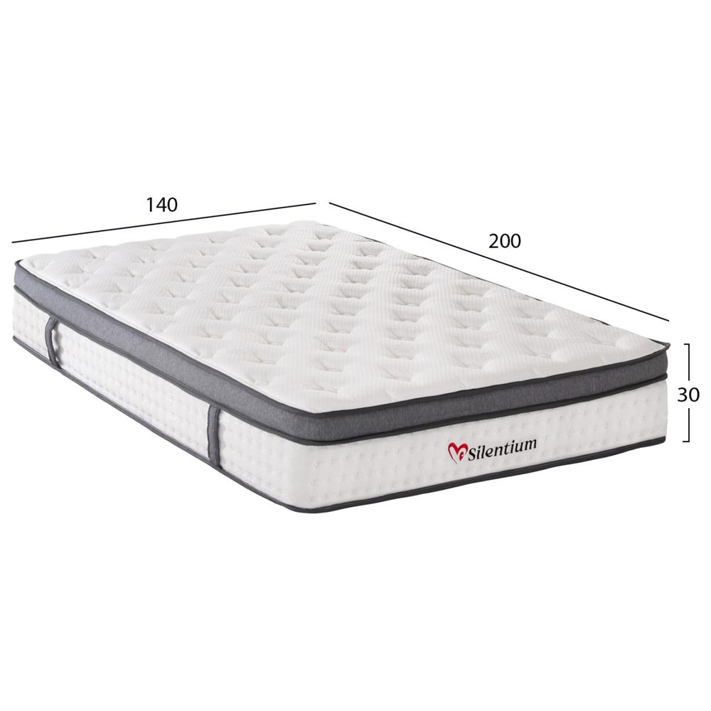 ΣΤΡΩΜΑ ΔΙΠΛΟ SILENTIUM HM749.04 POCKET SPRINGS--ΛΕΥΚΟ 140x200x30Υεκ.